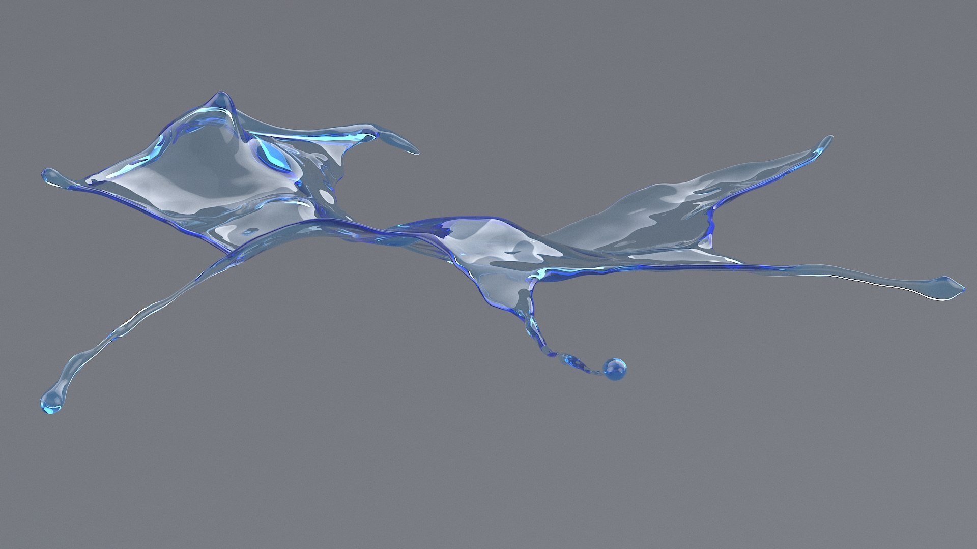3D Splash Flat 03 - TurboSquid 1718092