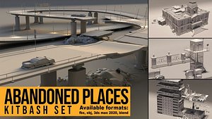 Abandoned Places Kitbash Set