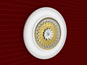 rosette decorative molding 3D model