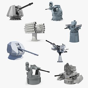 deck guns 2 3D model