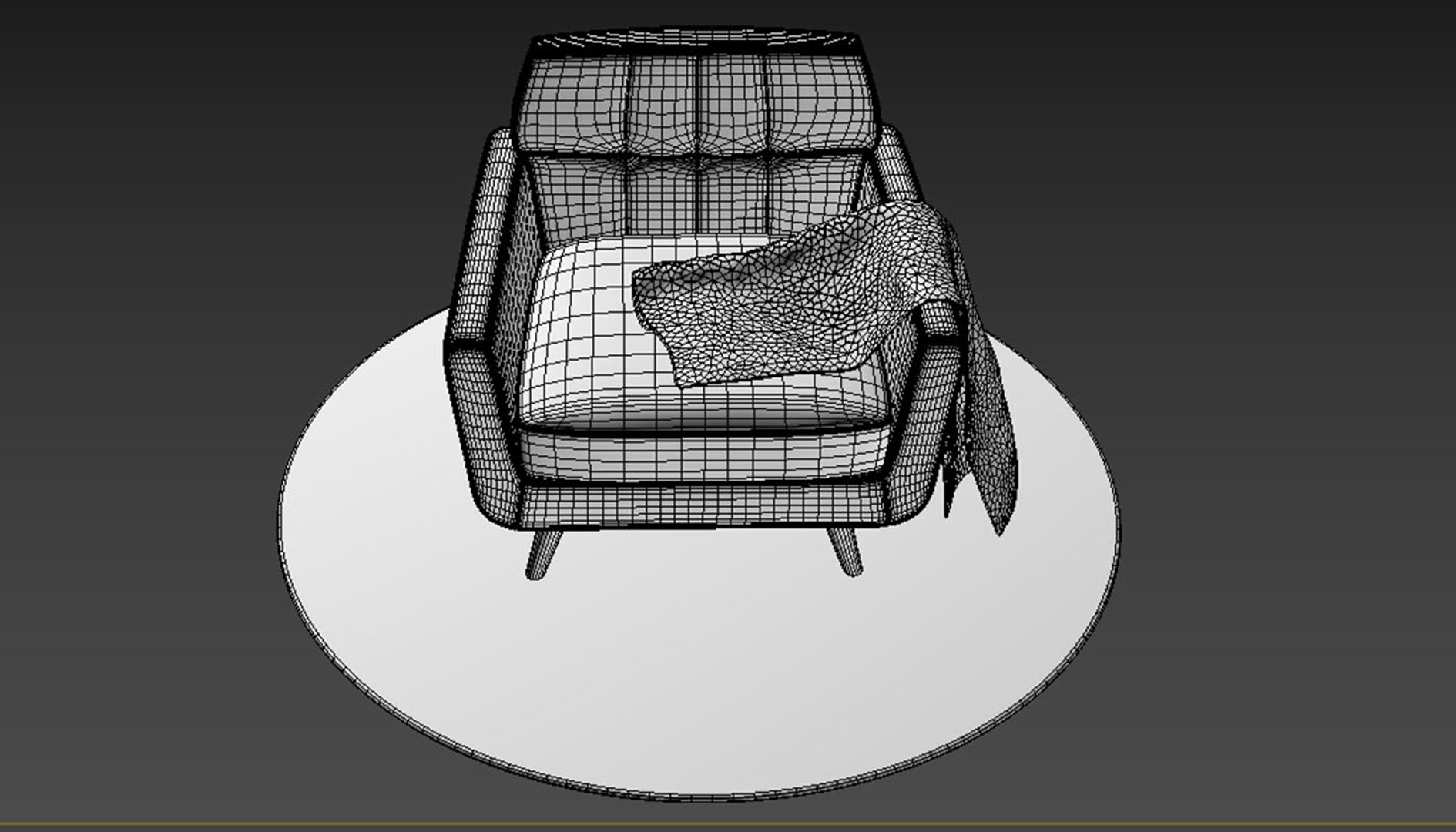 3D arm chair model - TurboSquid 1474188