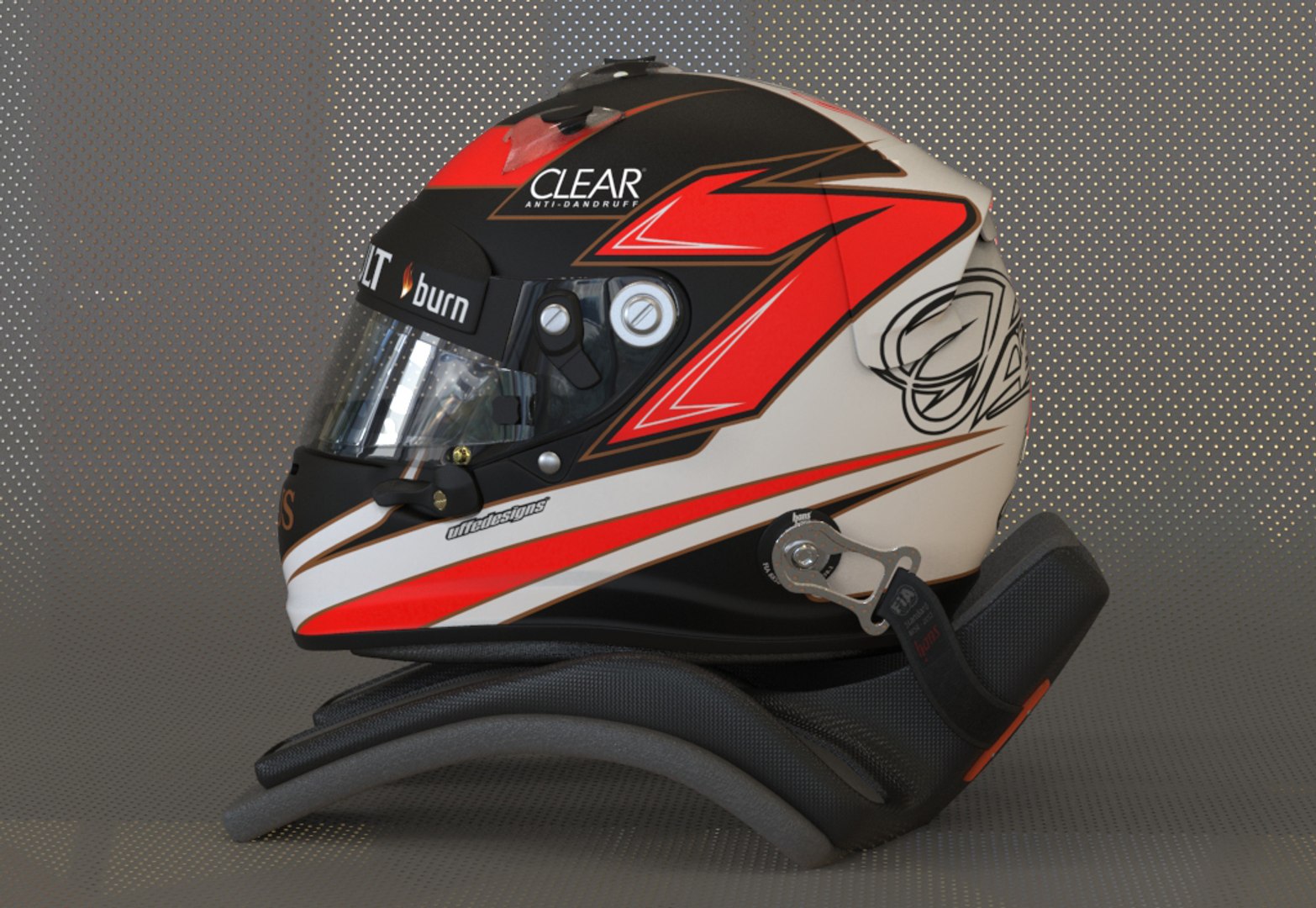ライコネン2013ミニヘルメット Raikkonen 2013 F1 Helmet 3d Max