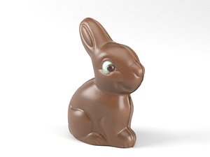 3D model photorealistic scanned easter chocolate
