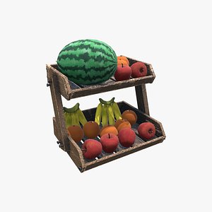 3D Medieval Fruit Basket 10