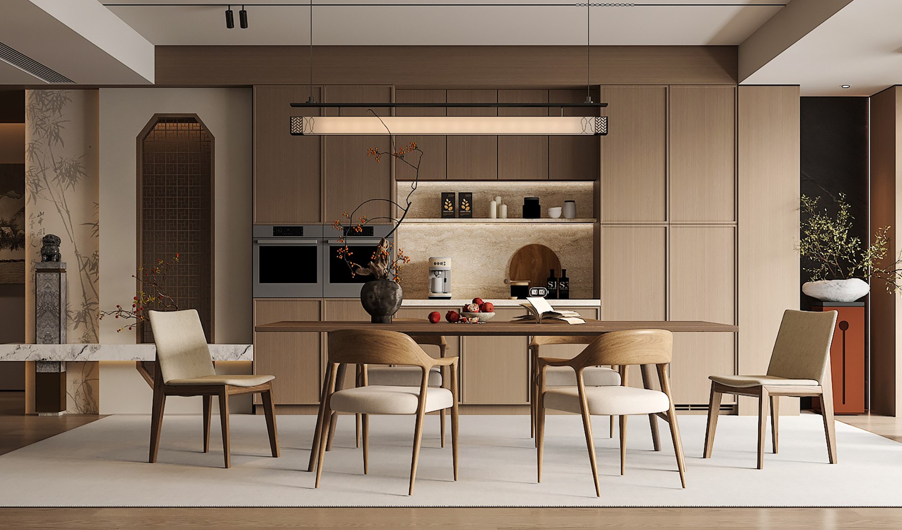 Modern Dining Room 3D Model - TurboSquid 2415953