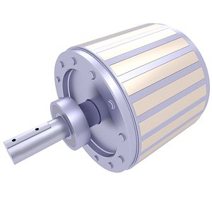 3D AC Brushless Electric Motor Rotor 105 model