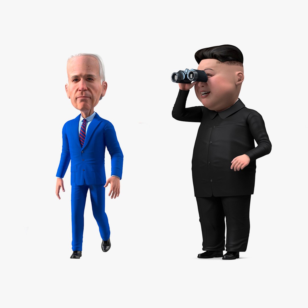 Rigged Cartoon Statesmans Collection 3D model preview
