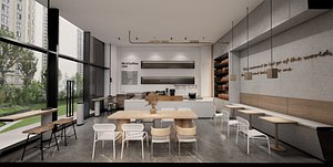 Restaurant Coffee Shop-A9 3D