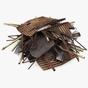 Pile of Twisted Metal and Debris
