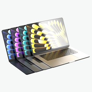 Apple MacBook Air 15 2023 All Colors 3D model