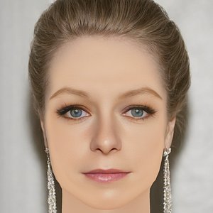 Samantha Morton Head - No Hair - Low poly head for game 3D