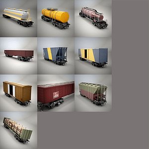Railroad Car Set