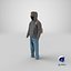 realistic men s jeans 3D model
