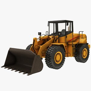 3D model generic wheel loader