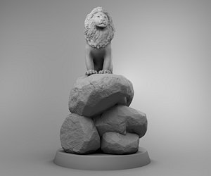 africa lion 3D model