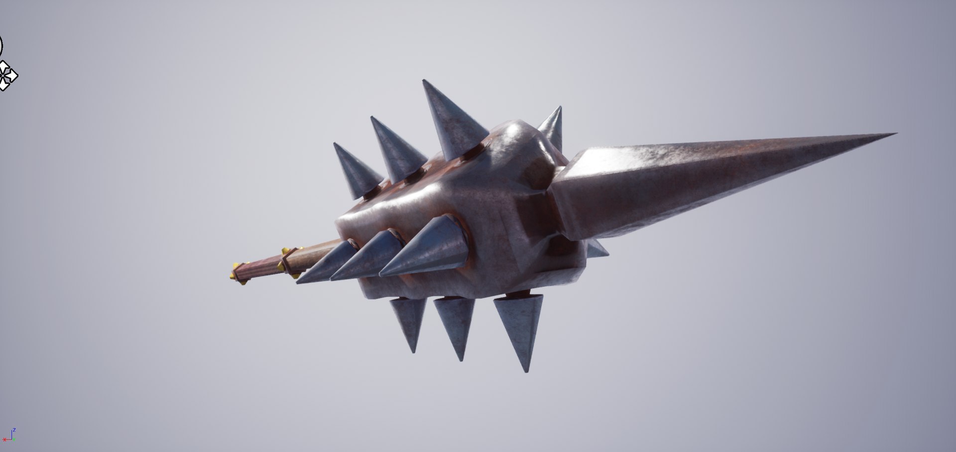 Fantasy medieval spiked club 3D model TurboSquid 1493996