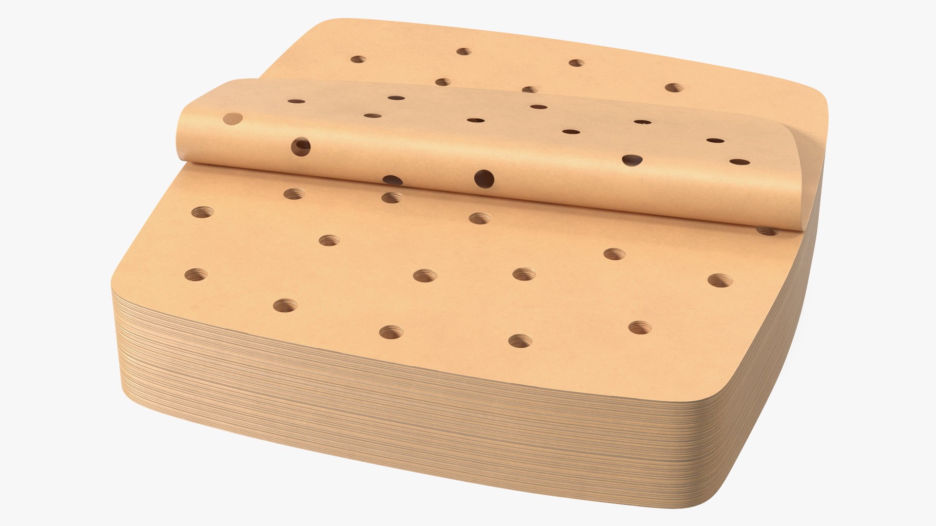 Stack of Square Disposable Paper Air Frier Liners 3D model - TurboSquid ...