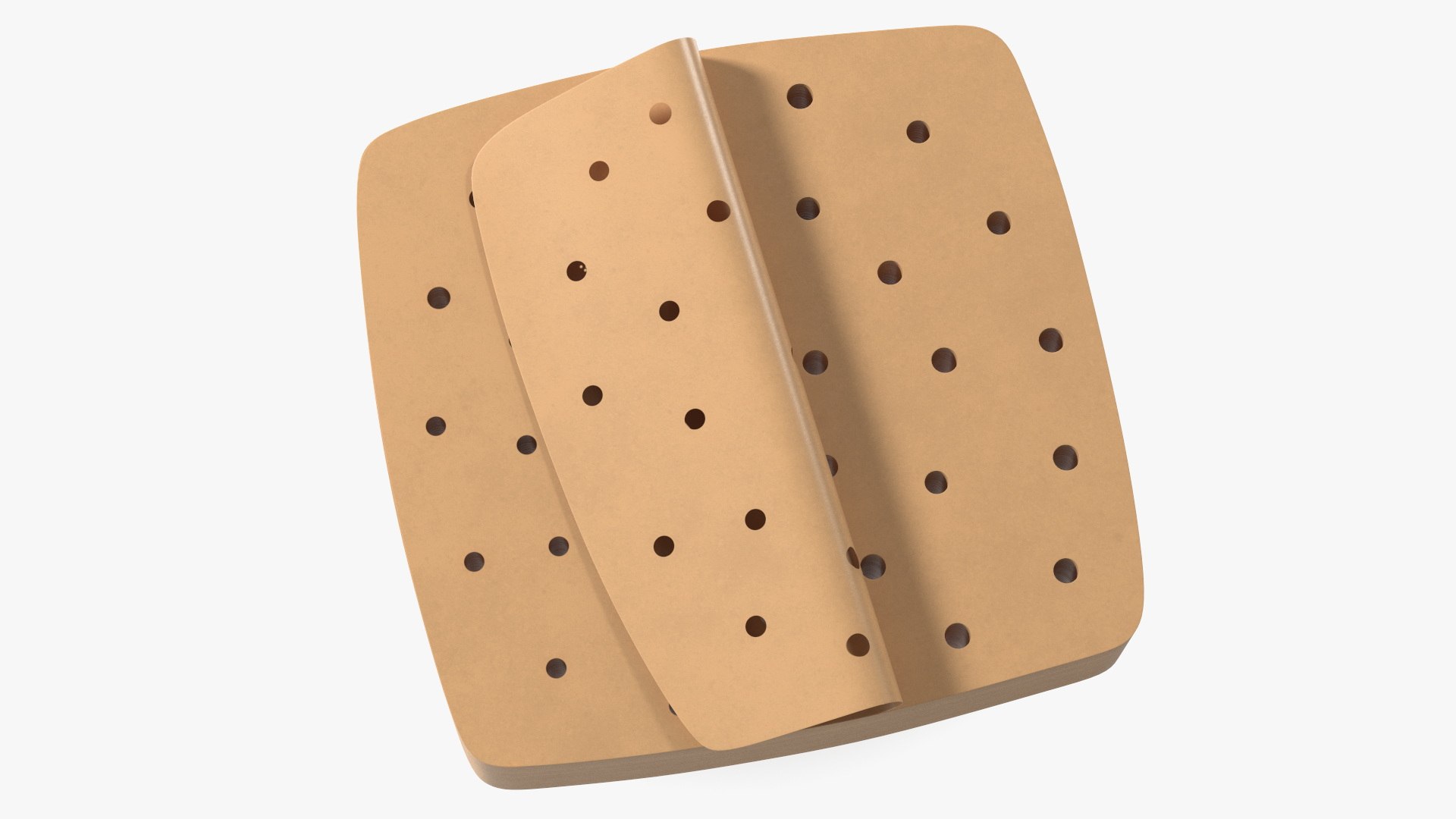 Stack of Square Disposable Paper Air Frier Liners 3D model - TurboSquid ...