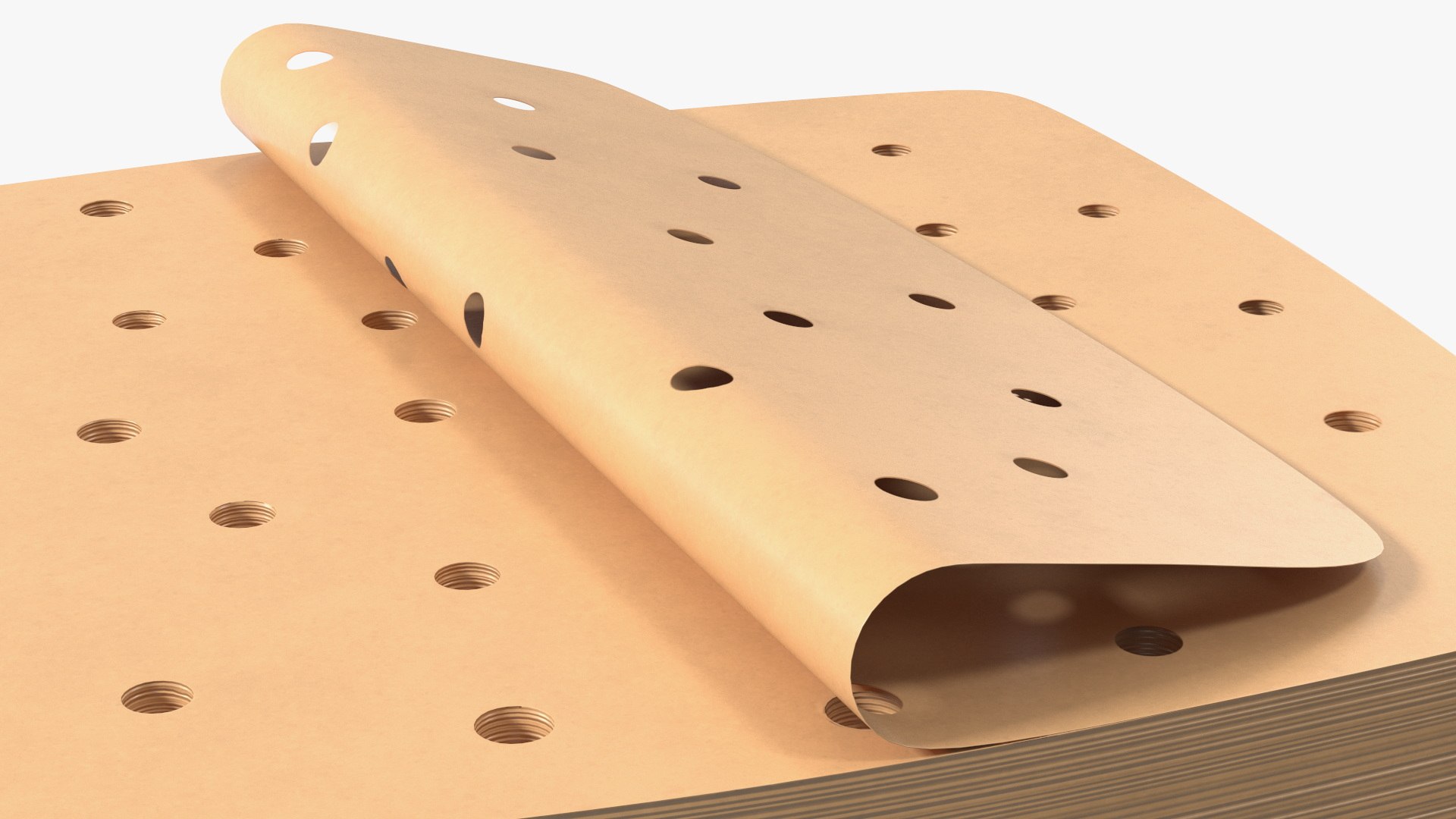 Stack of Square Disposable Paper Air Frier Liners 3D model - TurboSquid ...