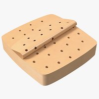 Stack of Square Disposable Paper Air Frier Liners