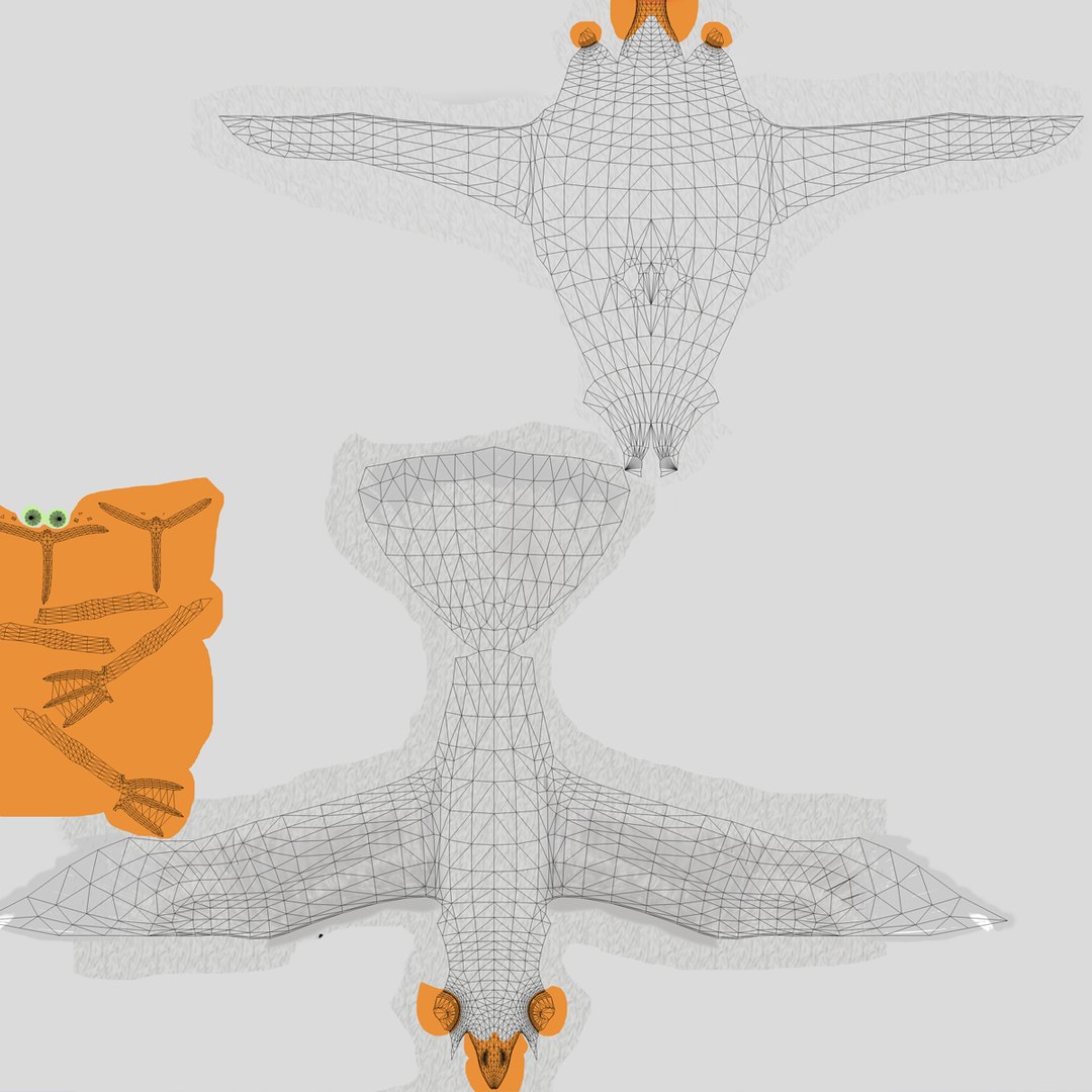 3D Flying Seagull Rigged Model - TurboSquid 1277481