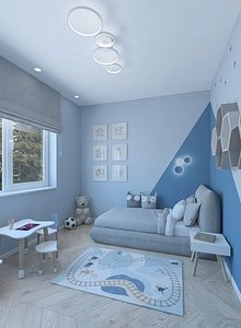 Playful childrens room