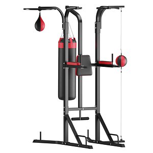 Power Boxing Station Stand Gym Speed Ball Punching Bag 3D model