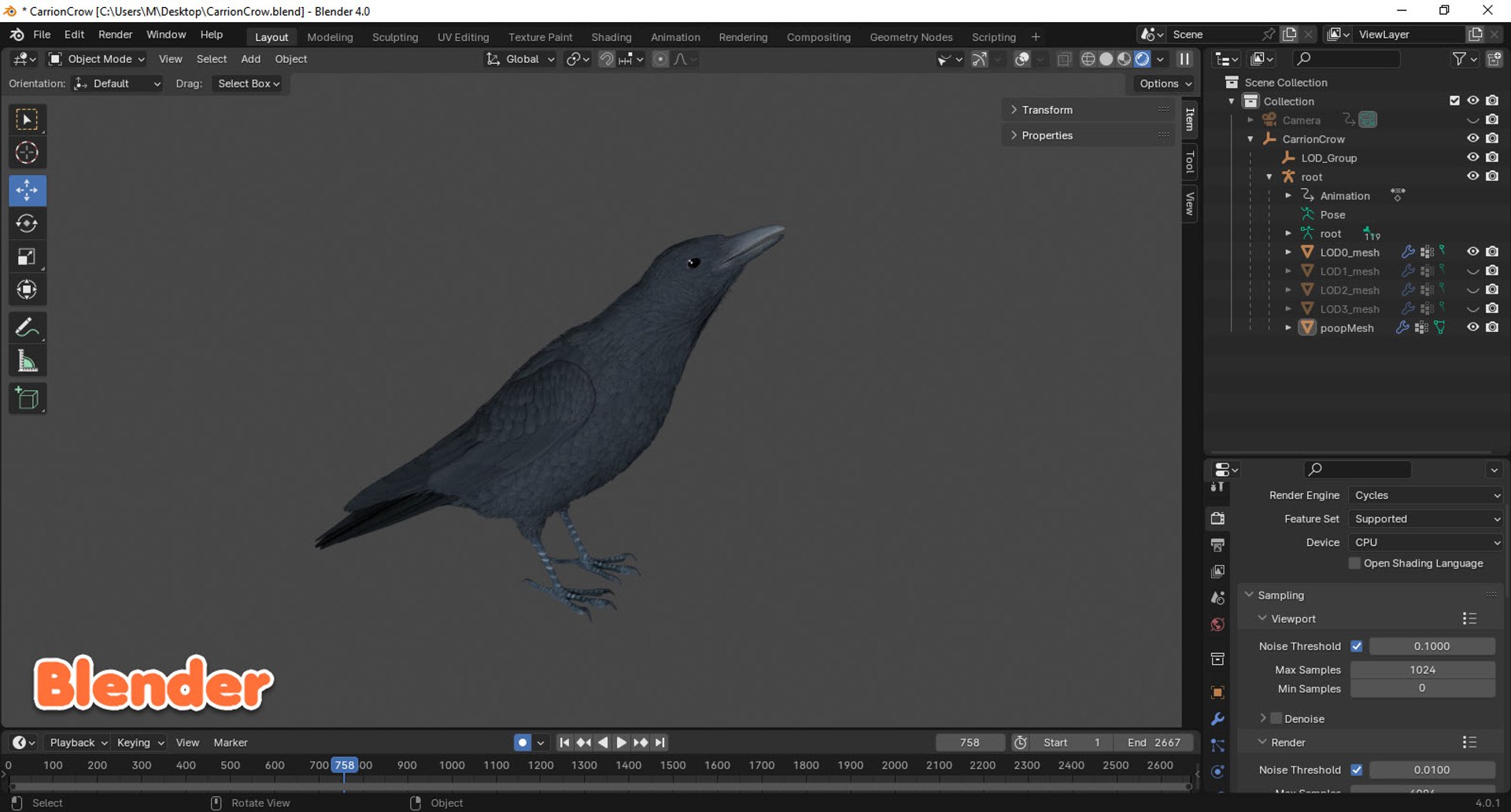 3D Realistic Animated Carrion Crow https://p.turbosquid.com/ts-thumb/zv/johT1u/58/20240901_053920/jpg/1725224319/1920x1080/fit_q87/4bfac0f76d743b6e6710b2ee74e818f63d659bae/20240901_053920.jpg