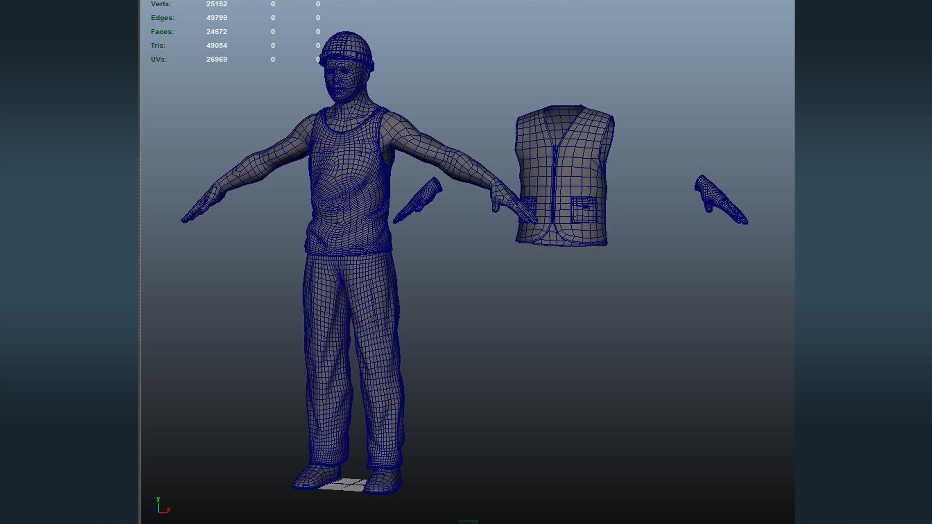 3D Worker Man Model - TurboSquid 1976963