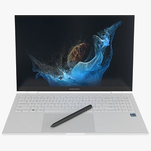 Galaxy Book 2 Pro 360 Silver 3D