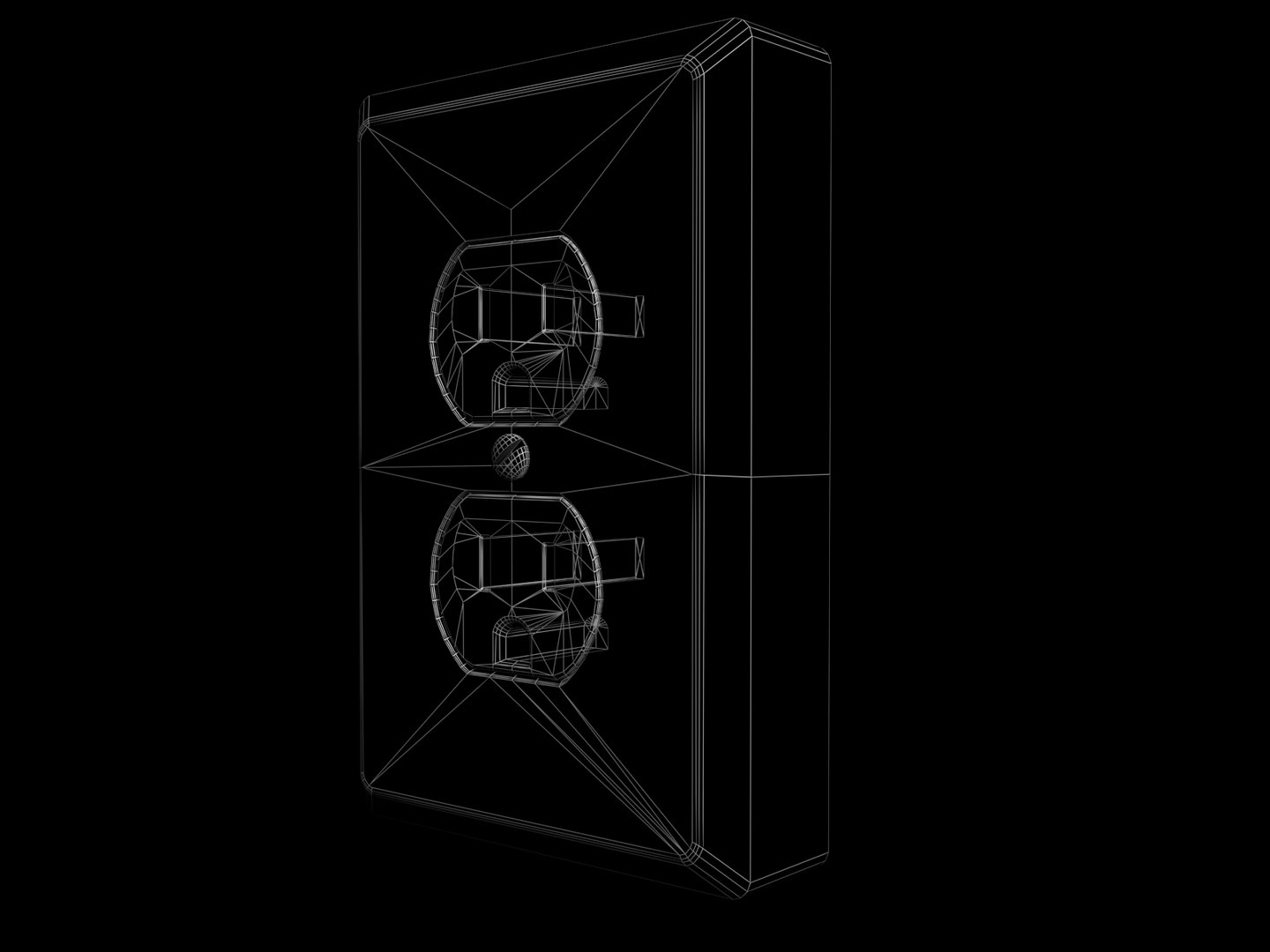 3dsmax Electrical Outlet