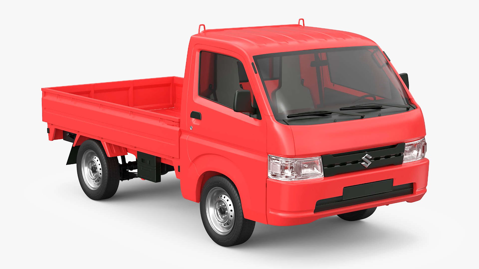 Suzuki Carry Truck Red 3D model preview