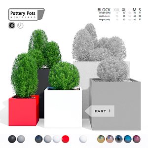 3D model pots pottery