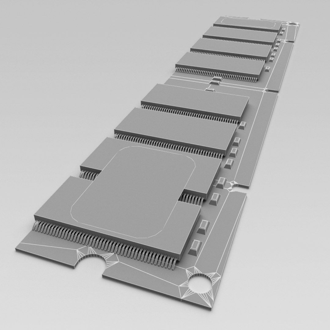 Realistic Computer Ram Memory 3ds