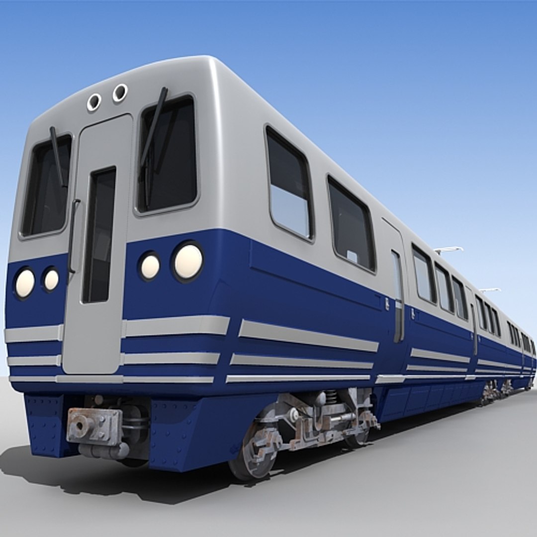 Passenger Train 3d Model