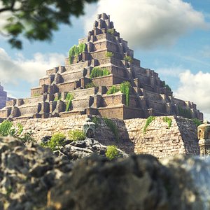 Jungle Pyramids 2 3D model