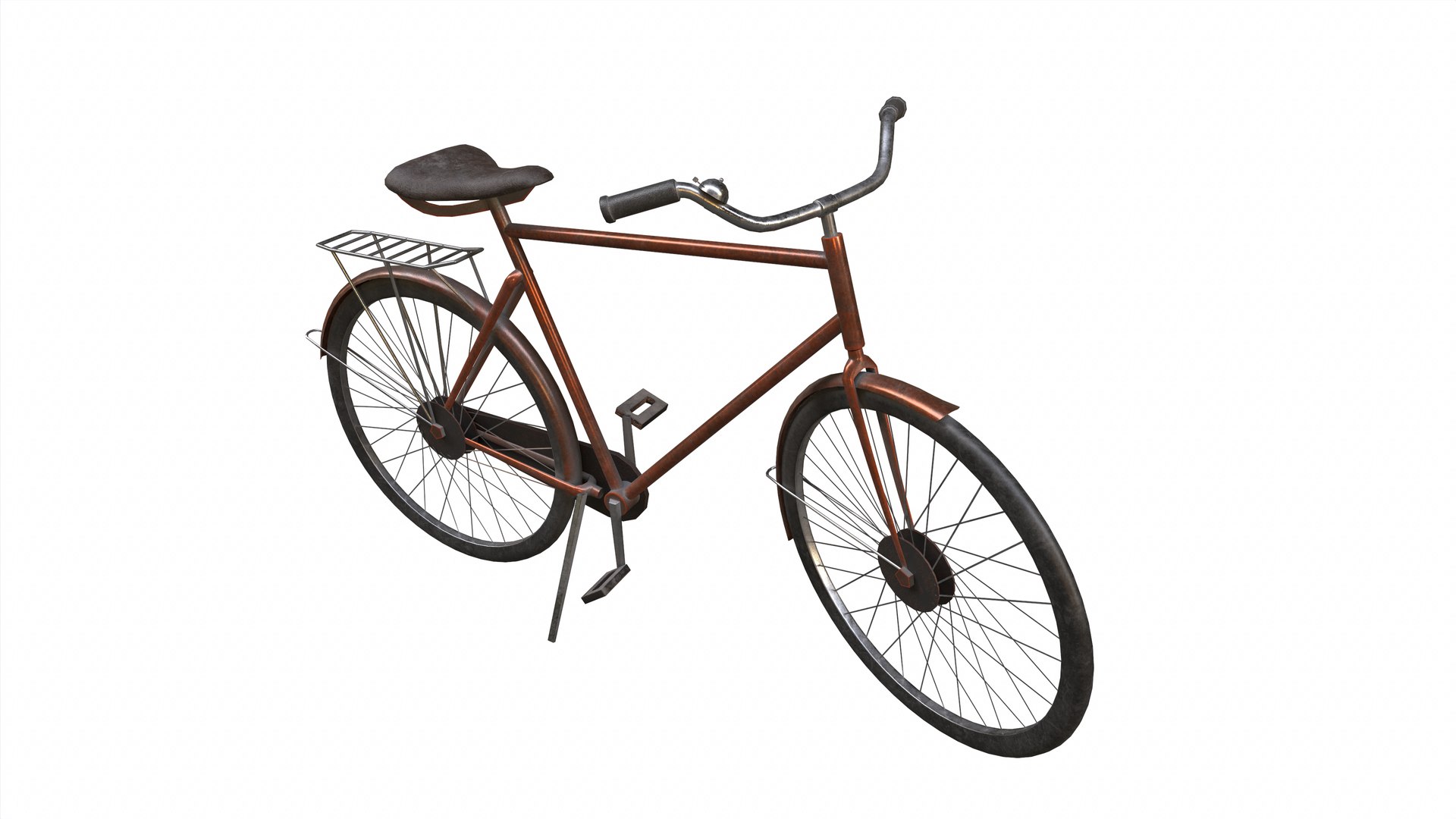 3D Old Bicycle Model TurboSquid 2003467