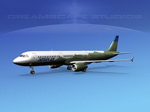 scale airbus 3d model