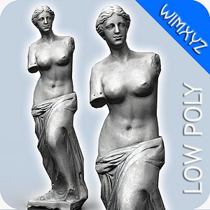 venus milo statue 3d obj