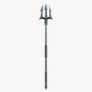 Trident Medieval Sliver All PBR Unity UE Textures Included