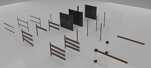  Fence Pack 3D model