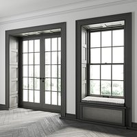 Double-Hung Window with Balcony Door