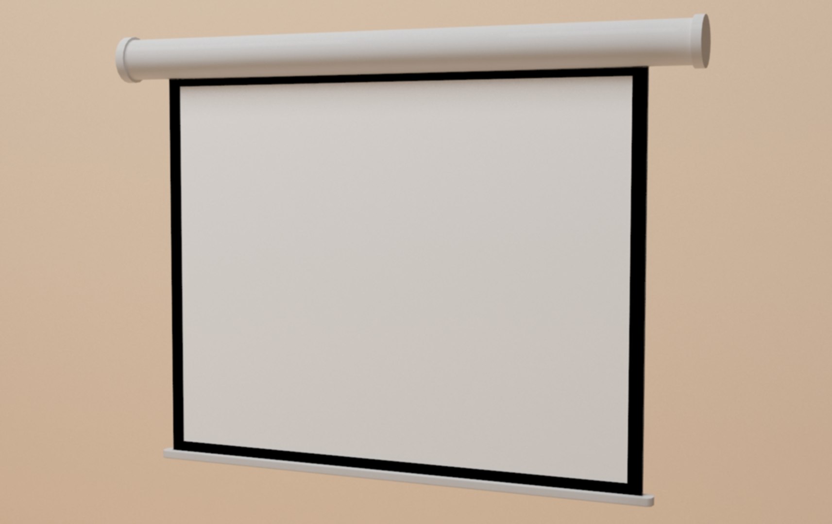 Projector Screen 3D Model TurboSquid 1182117