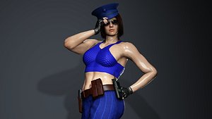 Female Police Officer 3D model
