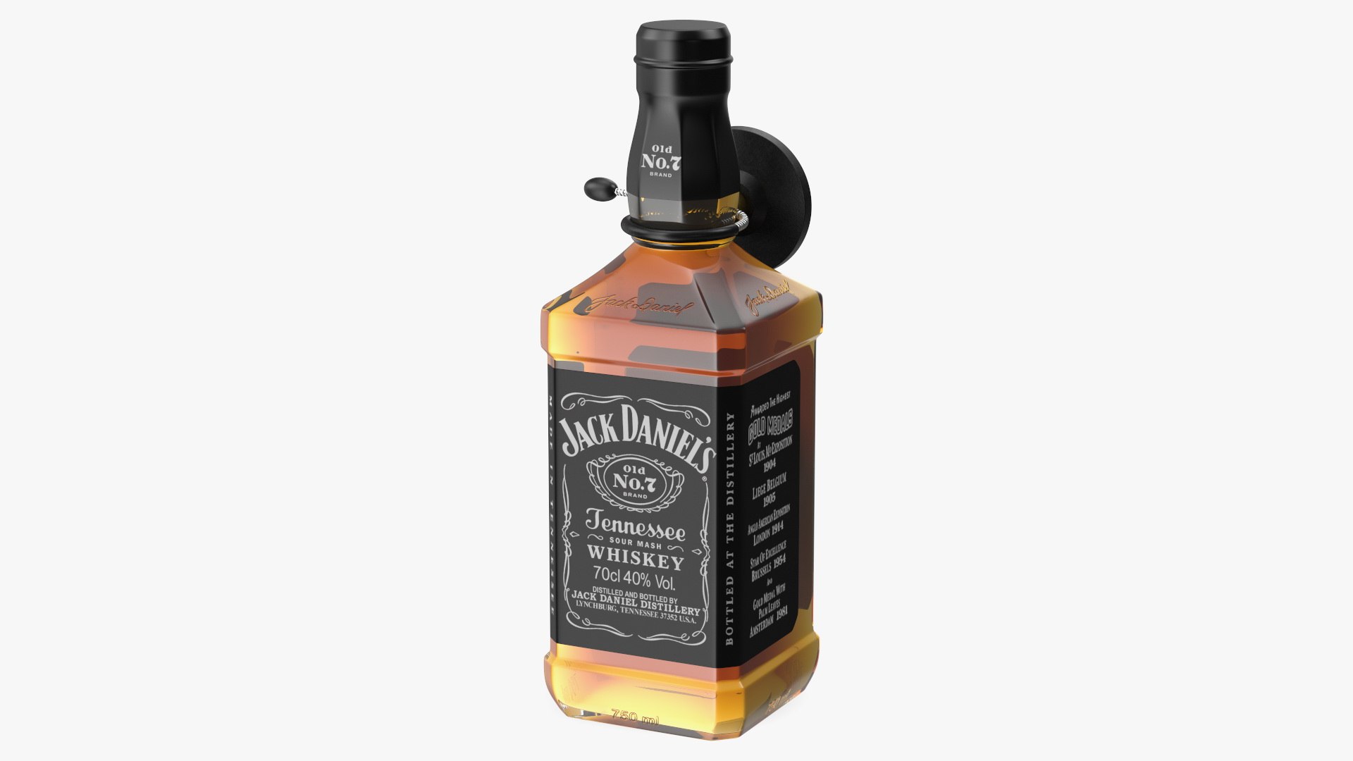 3D Jack Daniels Bottle with Anti Theft Tag - TurboSquid 1881136