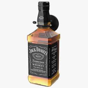 3D Jack Daniels Bottle with Anti Theft Tag