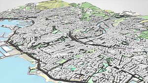 Cityscape Genoa Italy 3D model
