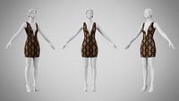 Dress 34 Black Gold Empress Velvet v2