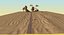 Desert Road Cartoon Scene