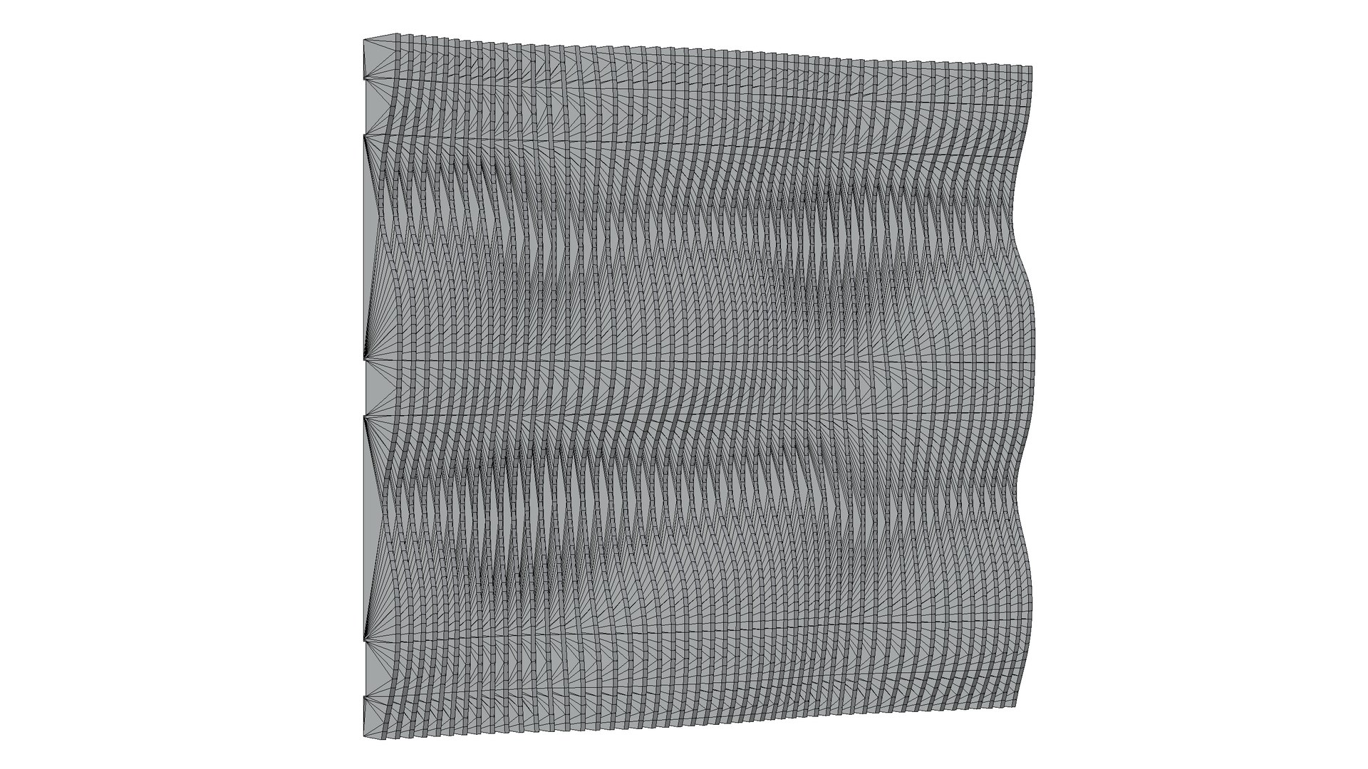 3D Parametric Wall Waves Model - TurboSquid 1737376